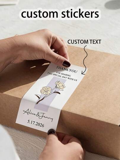 Customized Thank You Stickers, Personalized Labels, Personalized Wedding Favor Thank You Labels, Customized Gift Label Stickers, Personalized Wedding Labels, Customizable Wedding Guest Favor Gift Labels, Party Favor / Bridal Shower Decor, Personalized Stickers