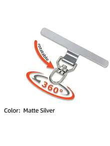 1 Stück Unisex Edelstahl Rotierender Halbkreis Metall Clip Handyhalter, langanhaltend und geeignet für alle Jahreszeiten, Outdoor, Reisen, Zuhause, Büro, Schule, Fitnessstudio, Geburtstagsgeschenk, täglicher Gebrauch - Verschiedenfarbig - Übersicht 14