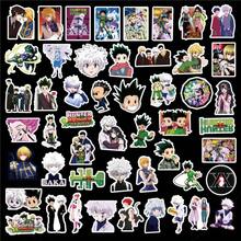 50张全新猎人动漫涂鸦贴纸，防水，可用于行李箱、冰箱、手机、汽车 - 彩色 - 查看 12