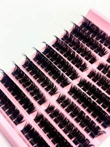 8-16mm Curl D-Curl 180pcs Cluster False Eyelashes 80D 3D Fluffy Lashes, Faux Mink Makeup Tools, Reusable - D - View 6