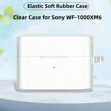 Silicone Clear Earphone Case Anti Drop With Carabiner Bluetooth Headphone Cover Shockproof Dustproof For WF-1000XM6 - View 2