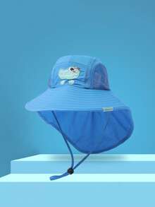Mũ chống nắng cho trẻ em 3-8 tuổi, mũ chống nắng cho bé trai, mũ vành rộng cho bé trai, mũ tai bèo cho bé gái, mũ chống tia UV mùa hè. - 1PC - Xem 11