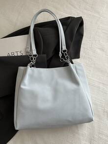 2026 New Cross-Border Women's Bag, Versatile Commuter Textured Pearl Chain Large Capacity Casual Shoulder Tote Bag - Multicolor - View 5