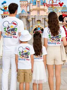 Disney Our Family's 2026 Cruise Trip Commemorative T-Shirt, Family Matching T-Shirt, Travel Matching T-Shirt - 黑色 - 查看 1