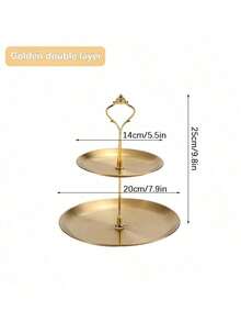 Set de 2 piezas/3 piezas Soporte de pastel de estilo europeo de varios niveles (incluye 1 accesorio), adecuado para uso diario, puede sostener aperitivos, frutas, ampliamente utilizado para fiestas de té, reuniones, decoración, apto para cupcakes, donas, frutas, cocina, regalo de Navidad - Multicolor - Ver 18