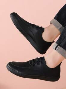 2026 Nuevos mocasines casuales para hombres con punta ancha, transpirables y cómodos, adecuados para pies anchos, tallas grandes - Negro - Ver 10
