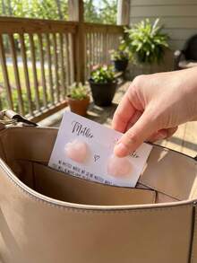 15pcs Mother & Daughter Hugging Cards, Heart-Shaped Acrylic Long Distance Connection Gift Set, Includes Hug Cards, Suitable For Birthday, Mother's Day And Other Special Occasions, Emotional Keepsake, High-Quality Material, Heart Design, Elegant Memento - Multicolor - View 7