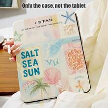 1个海星、乌龟、贝壳、棕榈树图案PU皮革翻盖保护套，带360度旋转支架和笔槽，兼容三星A9/A9+/S9/S9FE/A11/A11+/S11/S10 FE/S10 FE+/S10 Lite、A16 2025、Air 11/13、M3 2025、Mini 7 A17、Pro 2024、Air 11/13、M2 2024、Pro 11/13、M4 2024、Pro 12.9、7/8/9代、10.2、10代、10.9、Air 4/5/6/7/8、10.9、Pro 11、4/5/6代、Mini 6、SE 11、荣耀、Matepad SE 11。 - 彩色 - 查看 1