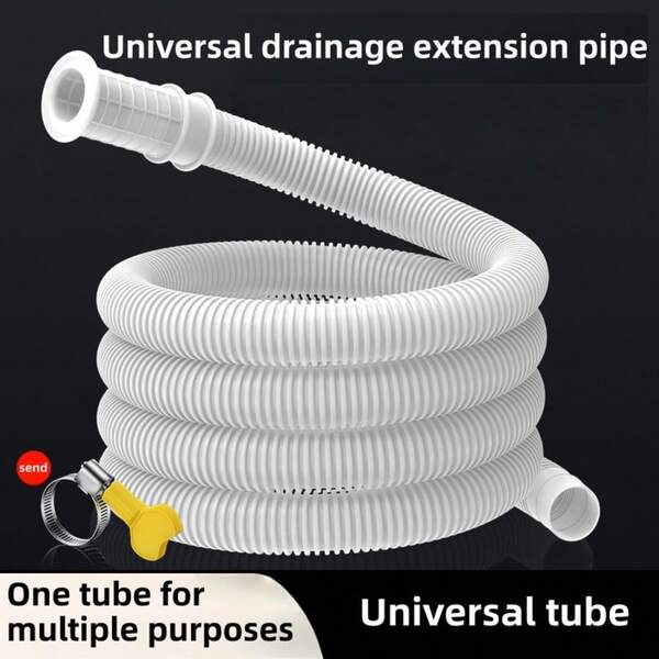 1 m/2 m/4 m/8 m Ensemble de tuyau de rallonge de robinet réglable, convient pour la salle de bain, la cuisine, la machine à laver, le nettoyage de la cour et l'arrosage du jardin, connecteur universel