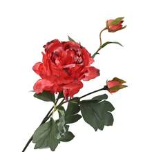 Konstgjorda pioner Realistiska konstgjorda falska blomsterarrangemang, falska pioner med stjälkar Heminredning Bröllopsbukett Borddekorationer Hem Kök Bröllopsdekor - Multifärgad - Visa 8