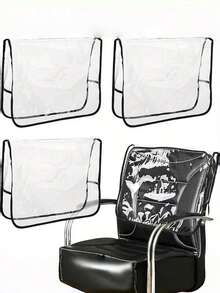 1/3 PCS Transparent PVC Salon Hair Dye Chair Protective Cover - Clear - View 1