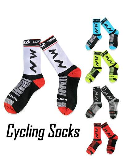 Professional NW Cycling Sports Socks, Unisex, Breathable, Moisture-Wicking, Quick-Drying, Suitable For Mountain Bikes And Road Bikes