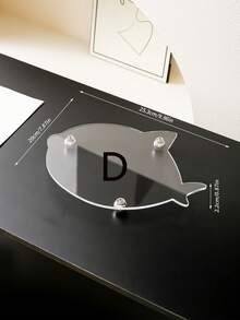 1PC Luxury Acrylic Storage Tray Silver Stud Feet Multi Shapes - View 11