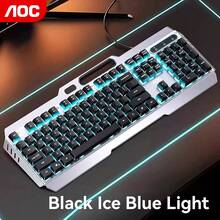 AOC Gaming And Office Keyboard: Metal Panel + Ergonomic Streamlined Layout, Cool Backlight System, E-Sports-Grade Feel, Sturdy And Durable. - View 9