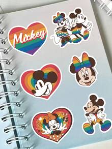 Disney 50张官方卡通贴纸创意自粘贴纸笔记本电脑滑板吉他保温杯手机水杯防水贴纸 - 老鼠 - 查看 2