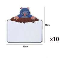 打地鼠互动式单词卡，英语学习工具，空白可重复使用，适用于课堂教学 - 彩色 - 查看 11