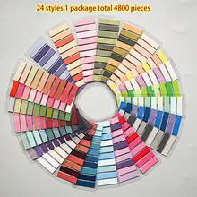 6400 tờ, 32 kiểu/gói - Giấy ghi chú PET huỳnh quang phong cách Châu Âu cổ điển, bao gồm các tông màu trầm, màu pastel và màu sắc cổ điển - Thẻ chỉ mục trong suốt, tiện lợi cho việc sắp xếp, đồ dùng học tập, cần thiết cho mùa tựu trường. - Nhiều màu - Xem 11