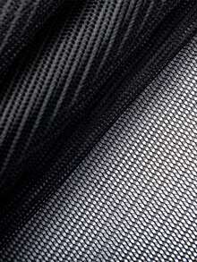 1件高品质涤纶网布，透气网布，适用于帽子、包包、鞋子等，加固型 - 黑色 - 查看 3