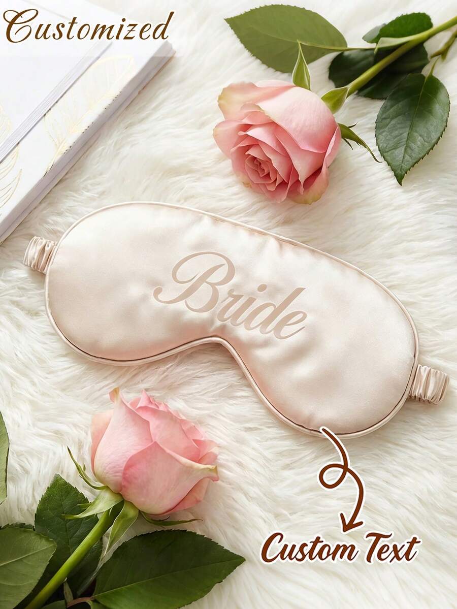 定制缎面睡眠眼罩 - 伴娘礼物、婚礼派对礼物、定制眼罩、缎面睡眠眼罩、伴娘派对回礼、个性化婚礼礼物、新娘派对睡眠眼罩、单身派对回礼、女士礼物、个性化姓名眼罩、旅行眼罩、定制姓名眼罩、新娘派对回礼、女士睡眠眼罩、单身派对回礼 - 彩色 - 查看 1