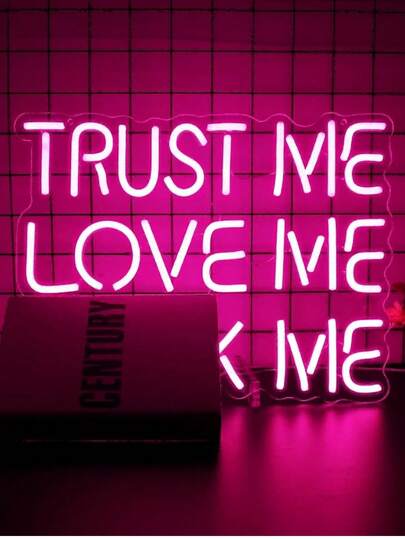 1pc "Slay Queen" LED Neon Sign Wall Decor, USB Powered, Suitable For Bedroom, Living Room, Birthday Party, Game Room Wall Decoration, Perfect Birthday And Holiday Gift