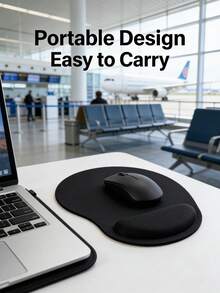 2pcs Ergonomic Mouse Pad With Wrist Rest - Comfortable Gel Mousepad With Non-Slip PU Base, Mouse Pad With Wrist Support For Desk, Laptop, Computer & Gaming, Mouse Pads & Wrist Rests - Multicolor - View 6