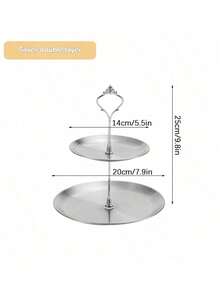 Set de 2 piezas/3 piezas Soporte de pastel de estilo europeo de varios niveles (incluye 1 accesorio), adecuado para uso diario, puede sostener aperitivos, frutas, ampliamente utilizado para fiestas de té, reuniones, decoración, apto para cupcakes, donas, frutas, cocina, regalo de Navidad - Multicolor - Ver 19