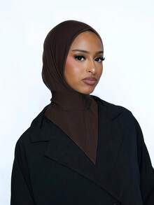 1顶时尚休闲优雅速戴头巾帽，经典简约时尚，采用柔软亲肤透气的针织面料，长帽檐两用头巾帽，适合日常生活、节日、聚会、祈祷等场合。 - 彩色 - 查看 16