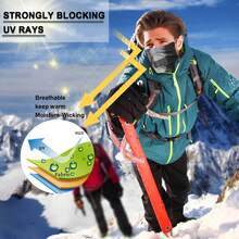 1pc Unisex Spring/Autumn Neck Gaiter Face Mask, Outdoor Cycling Balaclava Scarf, Multiple Patterns, Soft Texture, Elastic Breathable Fabric, Sun Protection, Dust-Proof, Windproof, Moisture-Wicking, Washable, Suitable For Outdoor Activities, Hiking, Fishing, Running, Cycling, Trekking In Spring And Autumn - Blue-gray Plaid - View 3