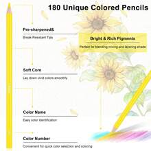 Bộ 120 bút chì màu gốc dầu, bút chì màu dùng cho vẽ tranh nghệ thuật, phù hợp cho sáng tạo nghệ thuật chuyên nghiệp. - chì màu 120 - Xem 7