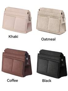 毛毡手提包收纳内胆 - 带拉链的毛毡手提包收纳内胆，多口袋设计，方便整齐收纳和快速取用 - 彩色 - 查看 5