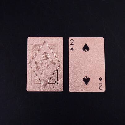Luxury Waterproof Playing Cards - Ideal For Magic And Party Entertainment, Made Of PVC Material Suitable For Parties, Creative Toys, Card And Poker Series, Texas Poker