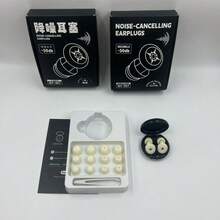 一套专业睡眠降噪耳塞（精美收纳盒 + 6 对可替换耳塞套 + 1 对记忆海绵隔音耳垫 + 1 个镊子），静音降噪，适合睡眠、音乐会、旅行、学习等场合。耐用柔软的耳塞，适合宿舍使用，缓解失眠，是返校必备，也适合睡眠、骑行、学习和旅行。完美礼物。 - A - 查看 15