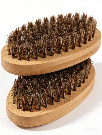 1 Piece Men's Beard Brush - Can Be Used For Beard Care, Combing, Face Massage, Thick Beards, Cleaning Facial Hair, Suitable For Travel