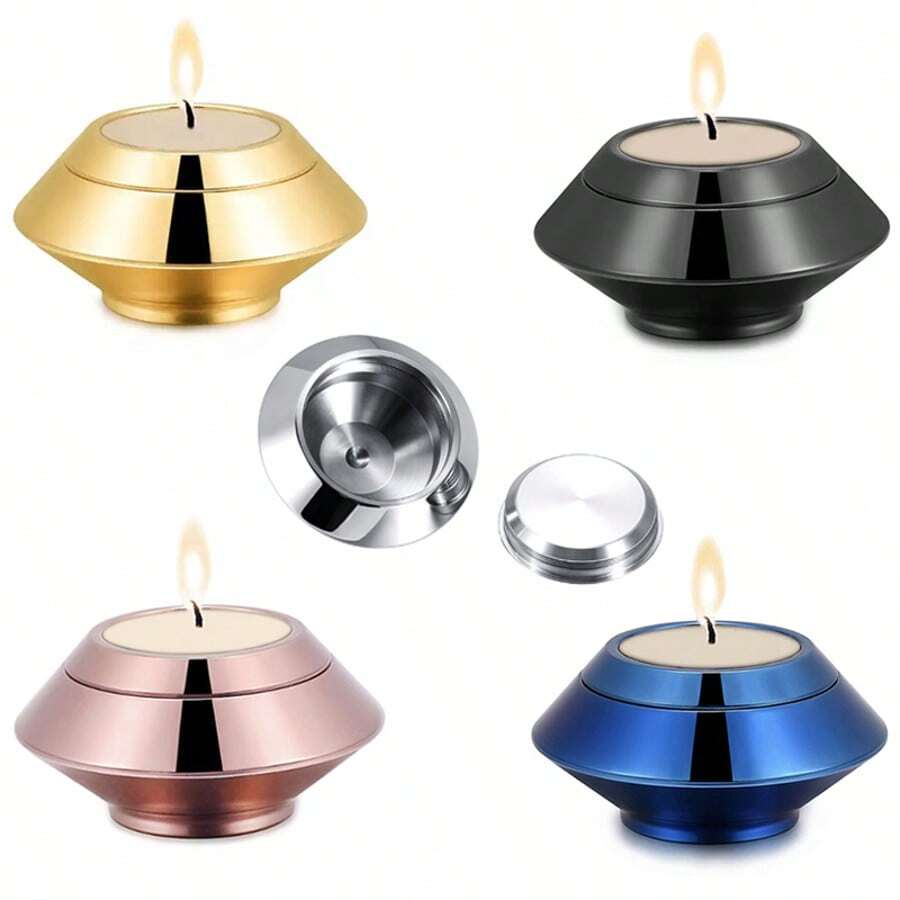 不锈钢小型骨灰瓮，成人骨灰瓮，迷你葬礼骨灰瓮，宠物骨灰瓮 - 彩色 - 查看 1