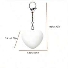 Women's Wallet With Touch Sensor USB Charging LED Night Light, Heart-Shaped Handbag Lamp - White - View 12