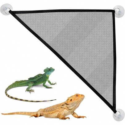 Maned Lizard Hammock, Gecko Hammock, Breathable Mesh Reptile Hammock Suitable For Maned Lizard, Snake, Chameleon, Gecko Reptile Hammock Stand