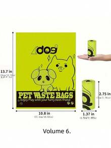 Extra Large Lavender Scented Bags, Thick Leak-Proof Pet Waste Bags, Suitable For Handling Animal Excrement, Made Of PE Material, Green Color, Suitable For Kittens, Puppies, Large And Small Animals - Multicolor - View 13
