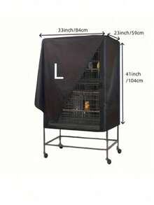 1pc Bird Cage Cover, Shading And Breathable Cage Cover, Waterproof And Dustproof Birdcage Cover For Night, Durable, Washable And Windproof, Suitable For Parrots And Small Pet Birds, Includes Storage Bag - Multicolor - View 17