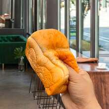 1个厚面团慢回弹模拟揉面玩具，放松揉面面包，超柔软奶香味仿真食物甜点装饰玩具 - 彩色 - 查看 12