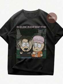 Casual Cotton Graphic Tees Men Unisex, Camisas Para Hombre, Suicideboy T-Shirt - Rap Music Shirt -Comfortable Short Sleeve Round Neck Graphic Tee For Women Regular Length Cotton Casual Style Y2k Tops For Women, Ropa De Hombre - Black - View 8