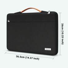 TECOOL 13-16 Inch Slim & Protective Laptop Sleeve Case With Telescopic Handle, Water-Repellent Computer Bag For MacBook Pro/Air,HP,Durable Polyester Briefcase For Men Women,Multiple Colors Available - View 35