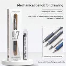 Languo NEW Metal Mechanical Pencil Set - Automatic Pencil, Drawing Pencil, 0.3/0.5/0.7mm Art Mechanical Pencil & Refills, Suitable For Drawing And Writing, With Gift Box - Multicolor - View 19