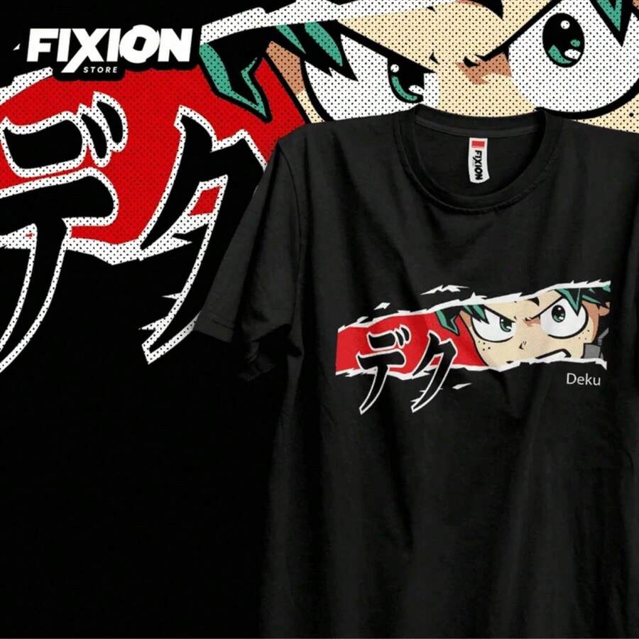Boku No Hero LAnime T Shirt Manga Gift For Anime Lover All Size Cotton - màu đen - Xem 1