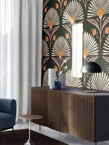 Self-Adhesive Wallpaper, Ready-To-Use, Removable, Made Of Vinyl Material, With Bohemian And Modern Minimalist Styles, Featuring Textured Design, Ideal For Wall Decor And DIY Projects. Its Thickened Design, Oil-Resistant, Moisture-Proof, And Easy-To-Clean Properties Make It An Excellent Choice For Home Decor. - Spring Peony - View 2