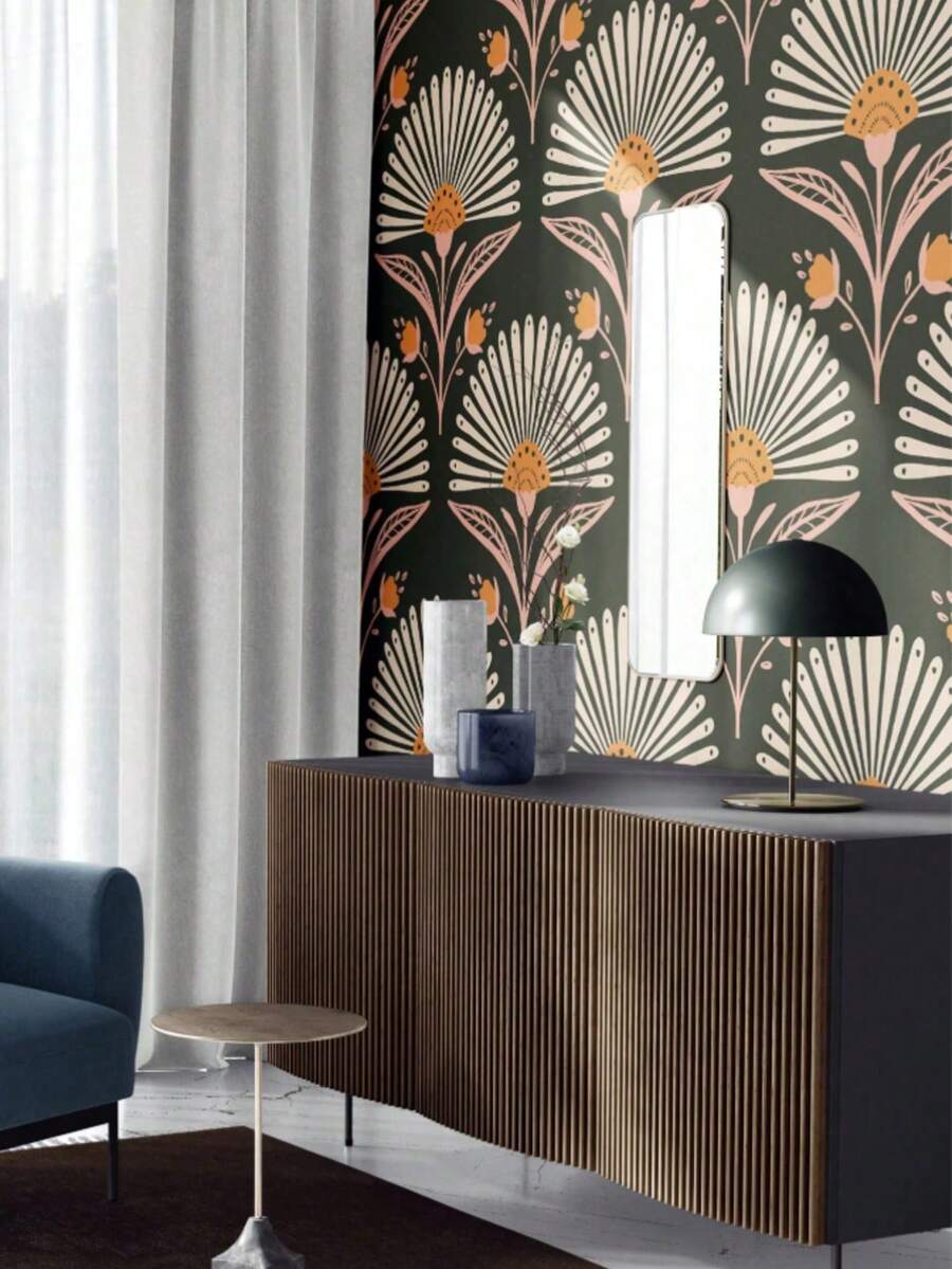 Self-Adhesive Wallpaper, Ready-To-Use, Removable, Made Of Vinyl Material, With Bohemian And Modern Minimalist Styles, Featuring Textured Design, Ideal For Wall Decor And DIY Projects. Its Thickened Design, Oil-Resistant, Moisture-Proof, And Easy-To-Clean Properties Make It An Excellent Choice For Home Decor.