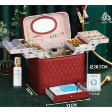 Makeup Bags & Cases - Red - View 6