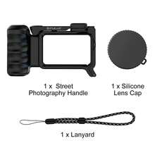 For Osmo Action 6 PULUZ Street Photography Handle ABS Plastic Hand Grip With Cold Shoe (Black) - View 9