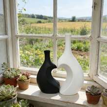 2-Piece Minimalist Vase Set - Heart-Shaped Vase, Creating Artistic Home Decor - Heart-shaped - View 8