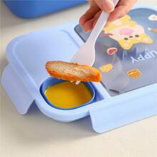 1pc Cartoon Lunch Box With Utensils And Sauce Container, Microwave , Suitable For School, Office, Outdoor - View 8