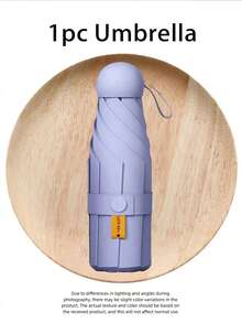Women's Mini Portable Umbrella - Compact UV Protection Umbrella, Lightweight Foldable Design, Suitable For Handbag, Car, And Backpack, Outdoor, Garden, Travel Essentials, Portable Essentials, Beach Essentials, Graduation Season, Commencement, Graduation Ceremony, Graduation Gift, Graduation Present, Graduation Gift, Graduation Present, Congrats Grad, Congratulations Graduate, Valedictorian, Finish School, Graduation Party, Outdoor Essentials, Travel Portable, Hiking Essentials, Camping Essentials, Portable Tools, Summer Essentials, Summer Portable,Umbrella / Compact Umbrella / Travel Umbrella / Windproof Umbrella / Folding Umbrella / Rain Umbrella / Automatic Umbrella / Uv Umbrella / Sun Umbrella / Paraguas / Guarda-Chuva - random Color (without Bag) - View 23